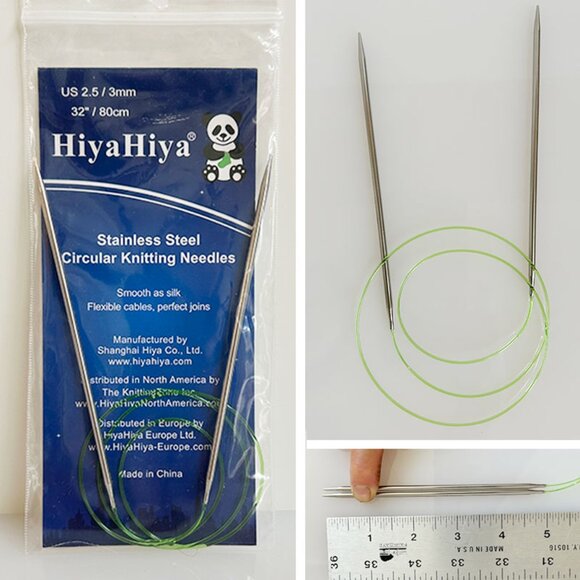 Hiya Hiya Fixed Circular Needles: 3mm Bundle - Picture 3 of 4